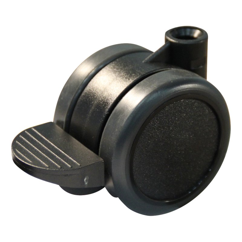 roulette pivotante avec frein 50mm 50mm série 74-73 draadstift M8 palier lisse palier lisse
