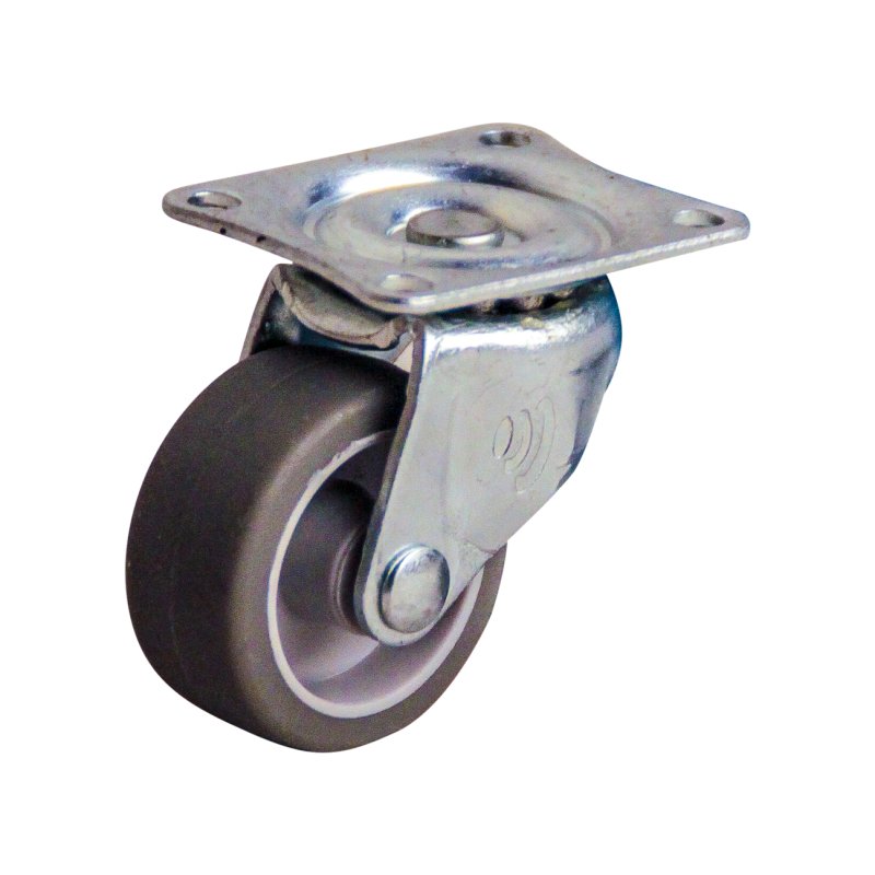 roulette pivotante 32mm série 68-44 montage de la plaque palier lisse