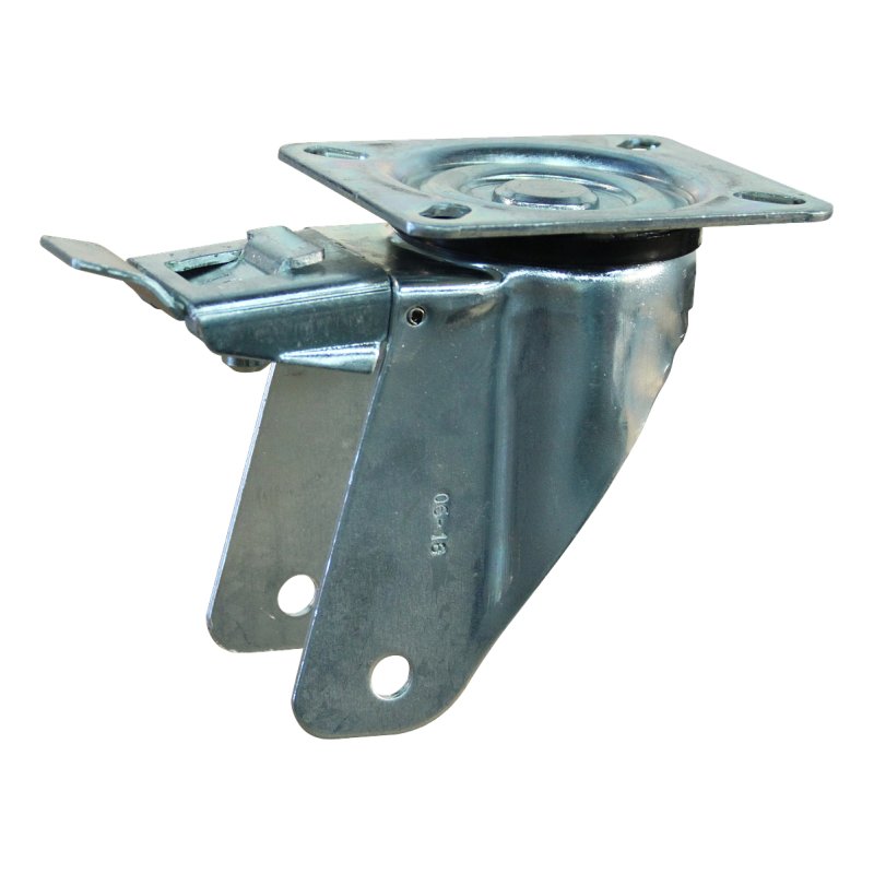 roulette pivotante avec frein 140mm serie 11 ᠆ 91 montage de la plaque palier lisse