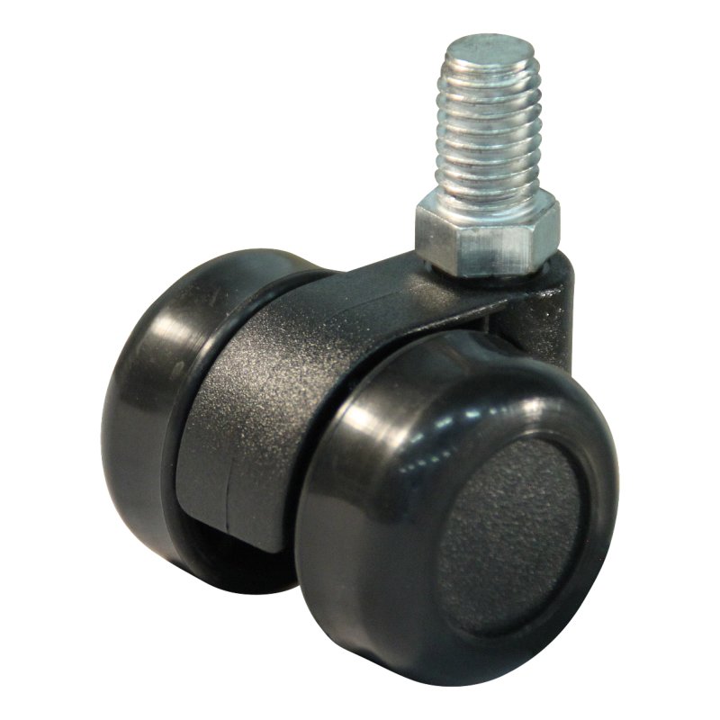 roulette pivotante 32mm série 65-73 draadstift M10 palier lisse