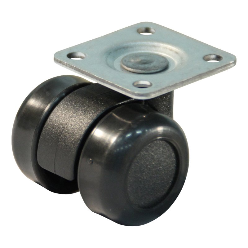 roulette pivotante 32mm série 65-73 montage de la plaque palier lisse