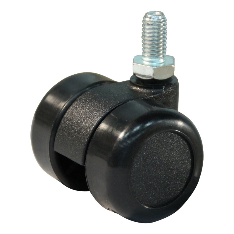 roulette pivotante 36mm série 65-73 draadstift M8 palier lisse