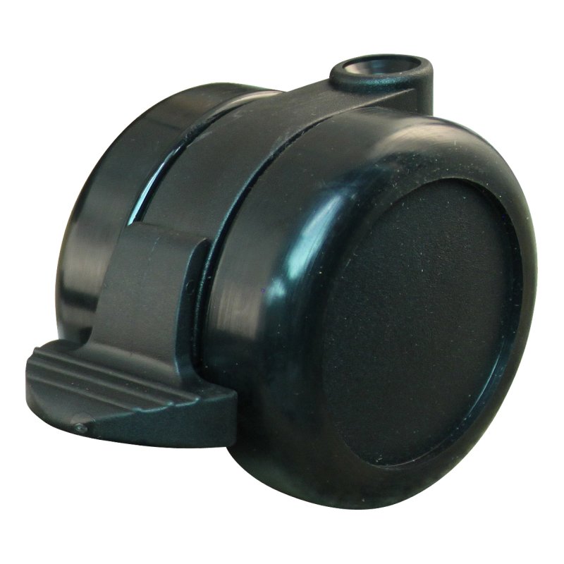 roulette pivotante avec frein 60mm série 65-73 draadstift M8 palier lisse