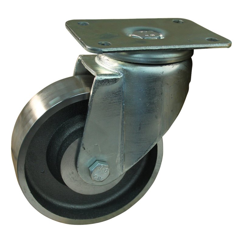 roulette pivotante 150mm serie 45 ᠆ 19 montage de la plaque palier lisse