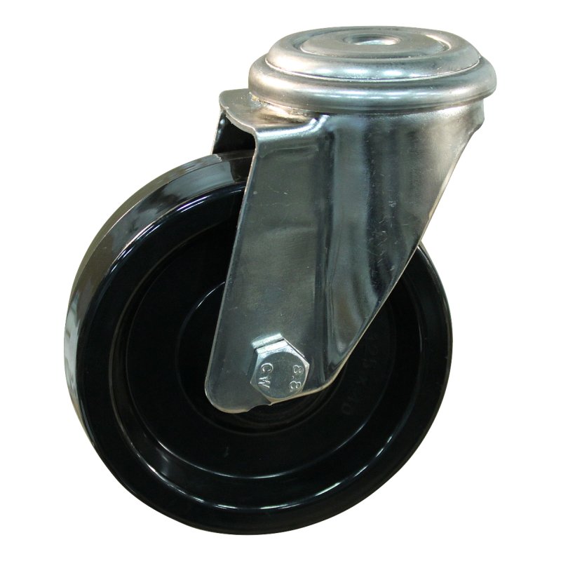 roulette pivotante 125mm serie 35 ᠆ 31 trou pour boulon palier lisse