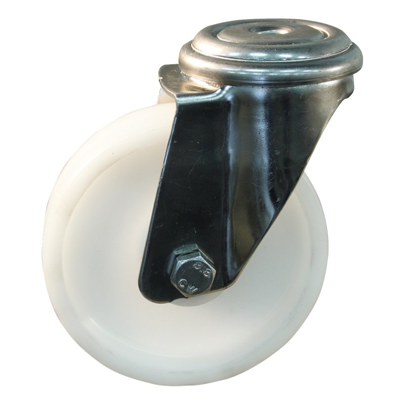 roulette pivotante 100mm serie 34 ᠆ 31 trou pour boulon palier lisse