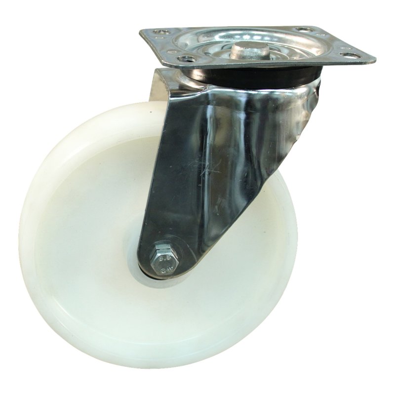 roulette pivotante 200mm serie 34 ᠆ 31 montage de la plaque roulement à aiguilles éxécution inox