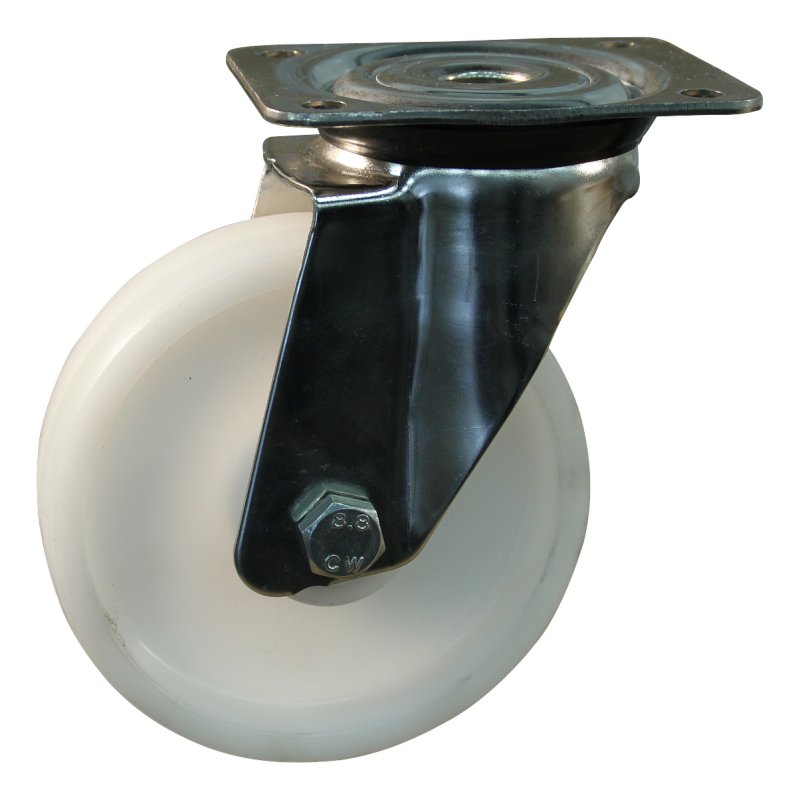 roulette pivotante 80mm serie 34 ᠆ 31 montage de la plaque roulement à aiguilles éxécution inox