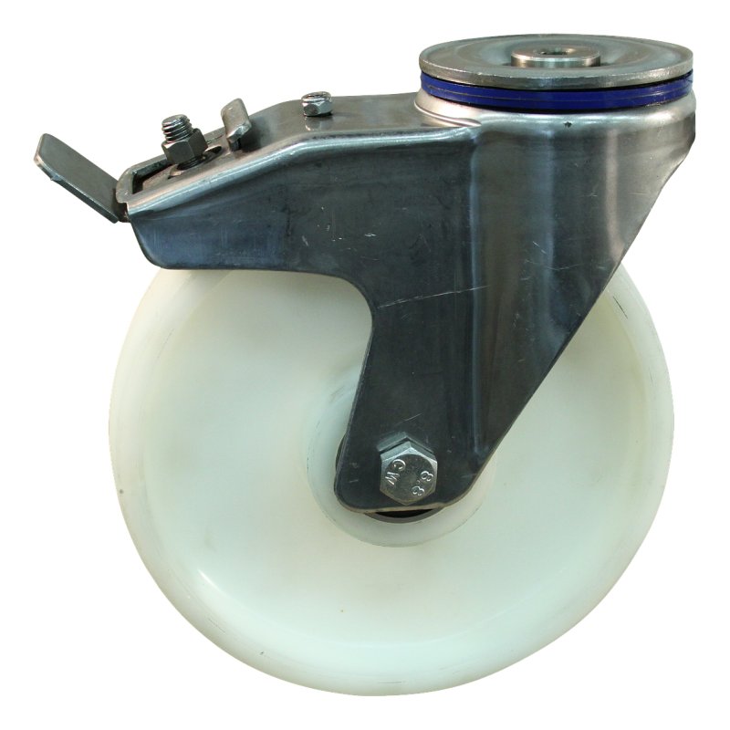 roulette pivotante avec frein 150mm serie 34 ᠆ 31 trou pour boulon roulement à billes