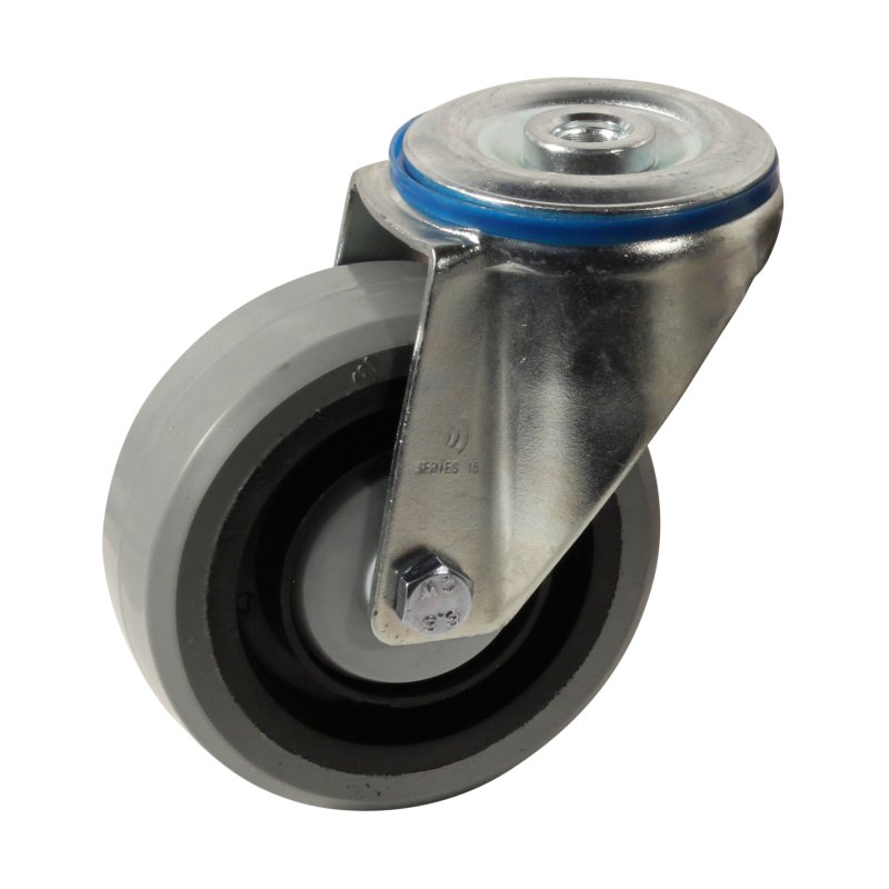 roulette pivotante 100mm série 14 ᠆ 15 trou pour boulon roulement à billes