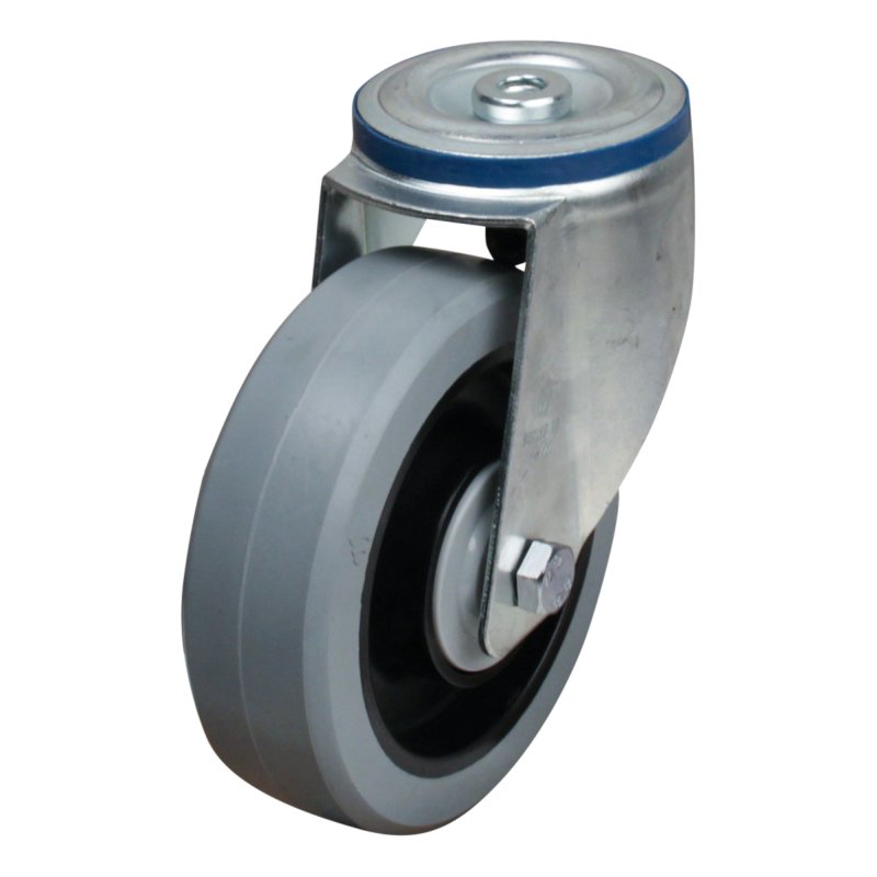 roulette pivotante 160mm série 14 ᠆ 15 trou pour boulon roulement à billes