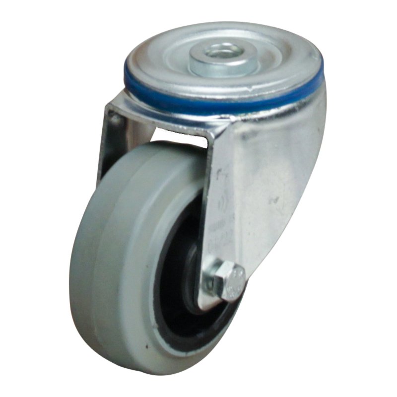 roulette pivotante 80mm série 14 ᠆ 15 trou pour boulon roulement à rouleaux