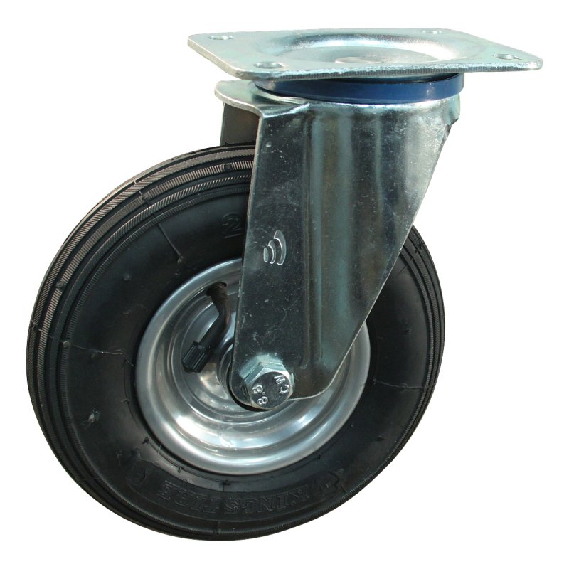 roulette pivotante 200x50 1.25x3.8 (200x50) ET0 NL60mm métal V-5501 gris argent 200mm 15 montage de la plaque roulement à roule