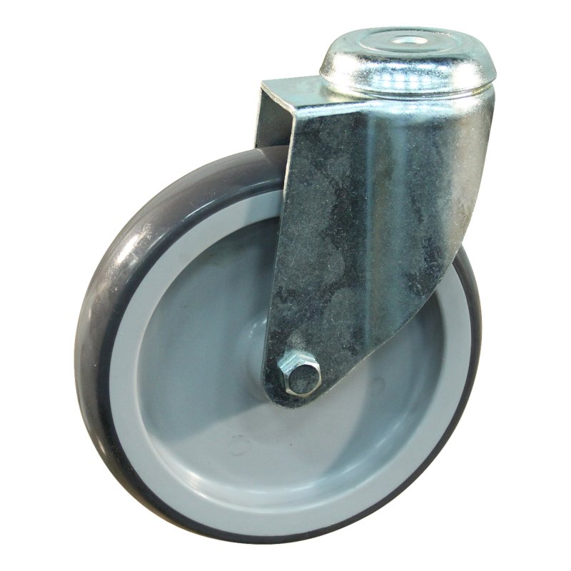 roulette pivotante 150mm série 69-61 trou pour boulon palier lisse