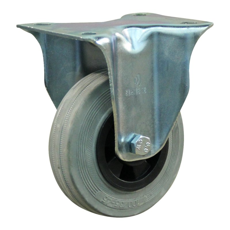 roue fixe 125mm serie 11 ᠆ 15 montage de la plaque palier lisse