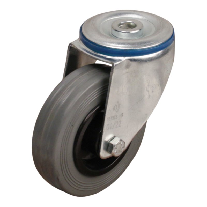 roulette pivotante 100mm serie 11 ᠆ 15 trou pour boulon palier lisse