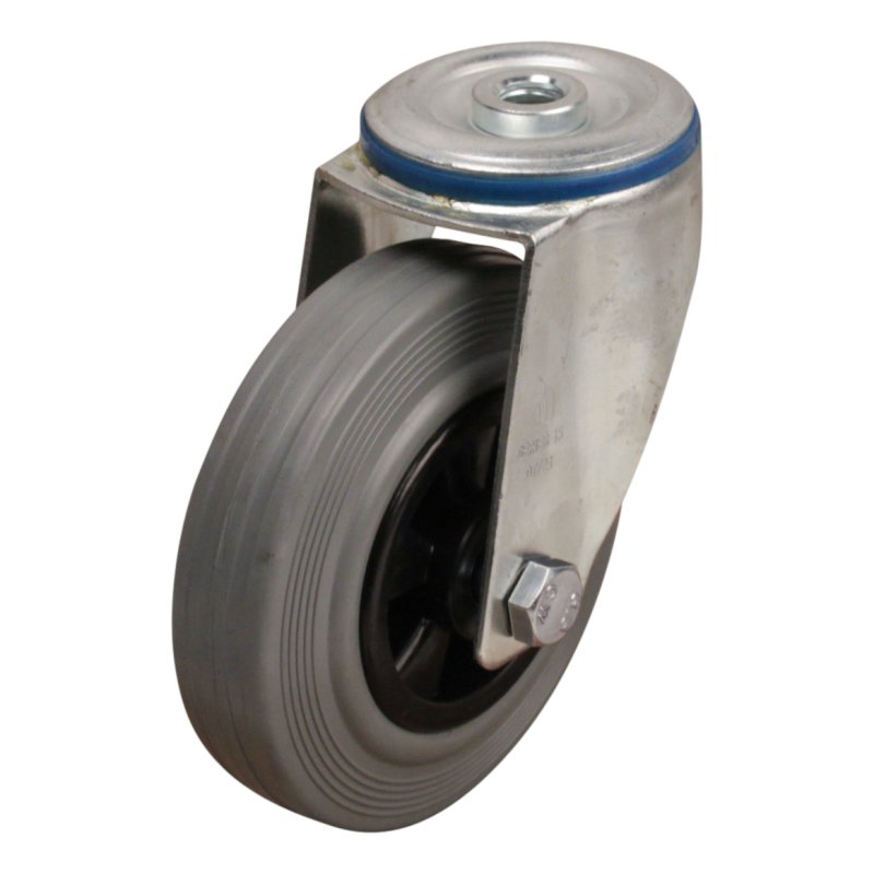 roulette pivotante 125mm serie 11 ᠆ 15 trou pour boulon palier lisse