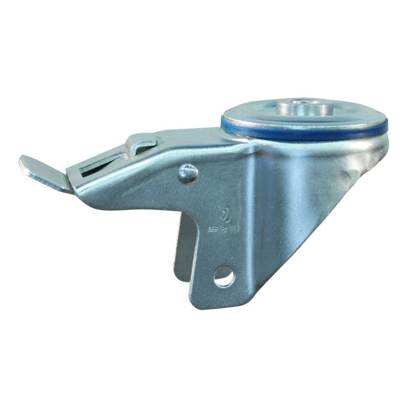 roulette pivotante avec frein 180mm serie 11 ᠆ 15 trou pour boulon roulement à rouleaux