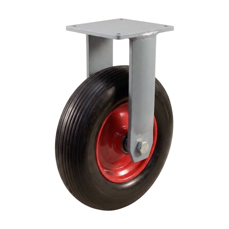 roue fixe + roulement à billes Ø25 NL75mm métal Rouge 4.00x8 ligne 2.50Ax8 20 montage de la plaque roulement à billes