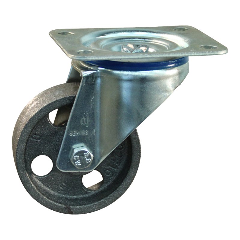 roulette pivotante 80mm serie 45 ᠆ 12 montage de la plaque palier lisse