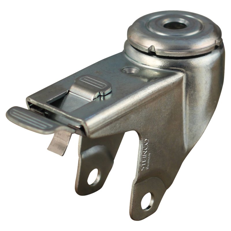 roulette pivotante avec frein 100mm serie 65 ᠆ 40 expanderbevestiging palier lisse
