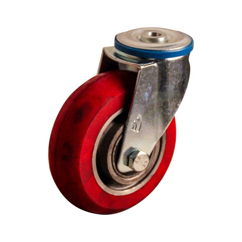 roulette pivotante 125mm série 03 ᠆ 15 trou pour boulon roulement à billes