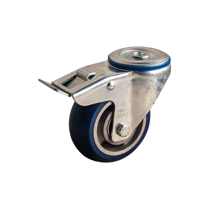 roulette pivotante avec frein 160mm série 03 ᠆ 15 trou pour boulon roulement à billes