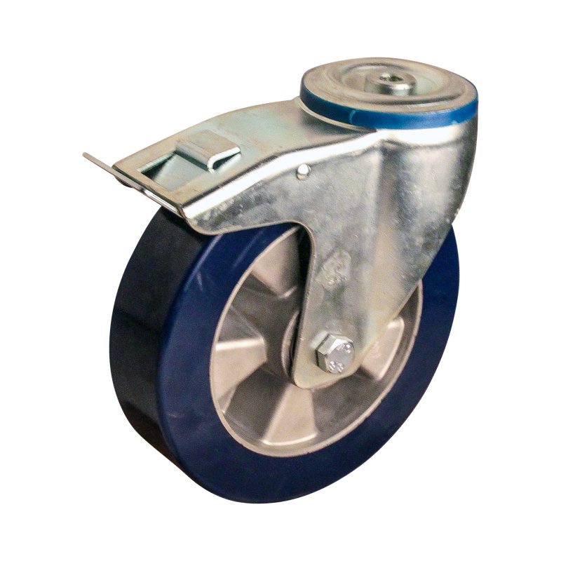 roulette pivotante avec frein 200mm série 03 ᠆ 15 trou pour boulon roulement à billes