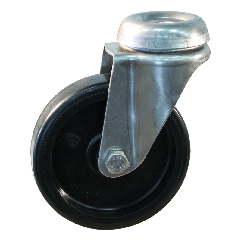 roulette pivotante 125mm serie 65 ᠆ 37 trou pour boulon palier lisse