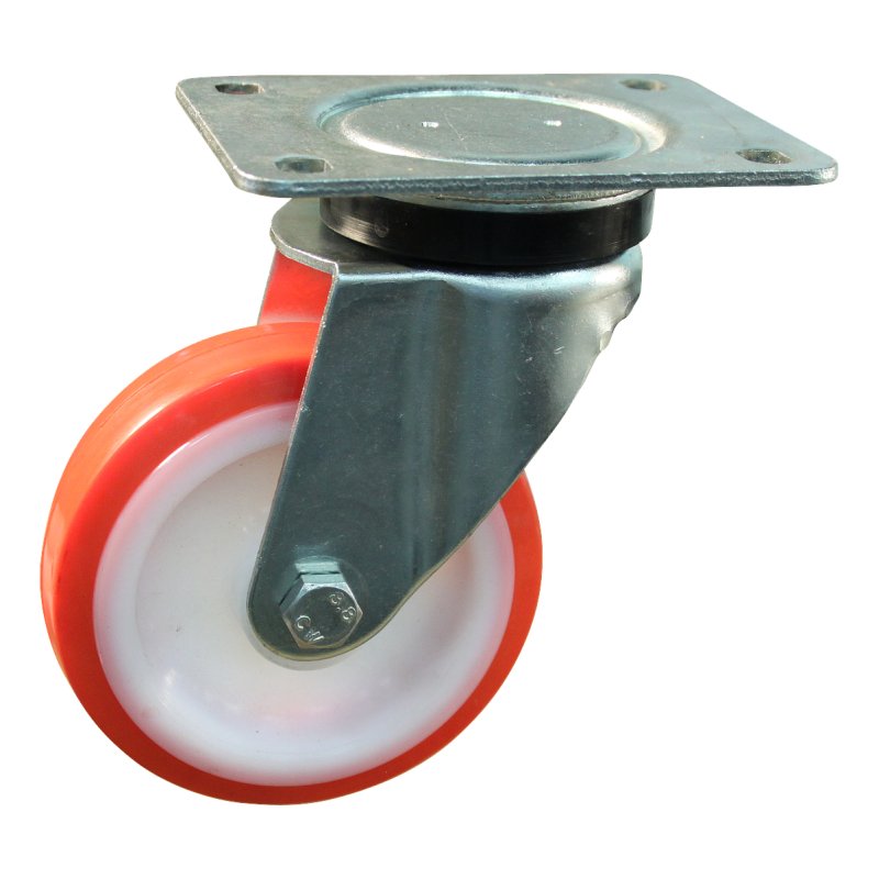 roulette pivotante 125mm série 27 ᠆ 14 montage de la plaque palier lisse