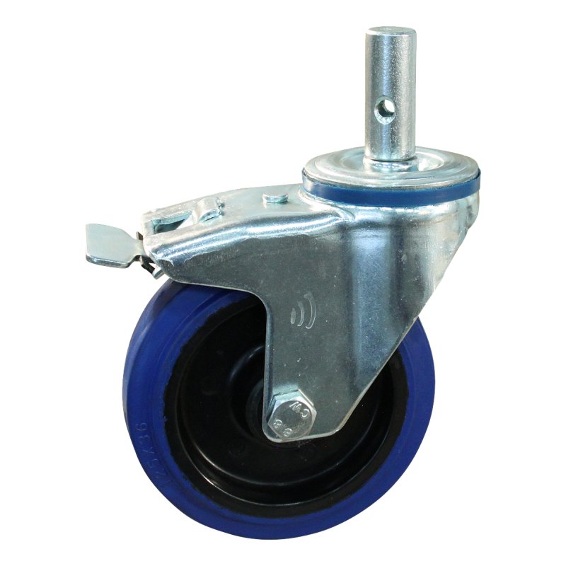 roulette pivotante avec frein 100mm série 13 ᠆ 15 goupille roulement à rouleaux