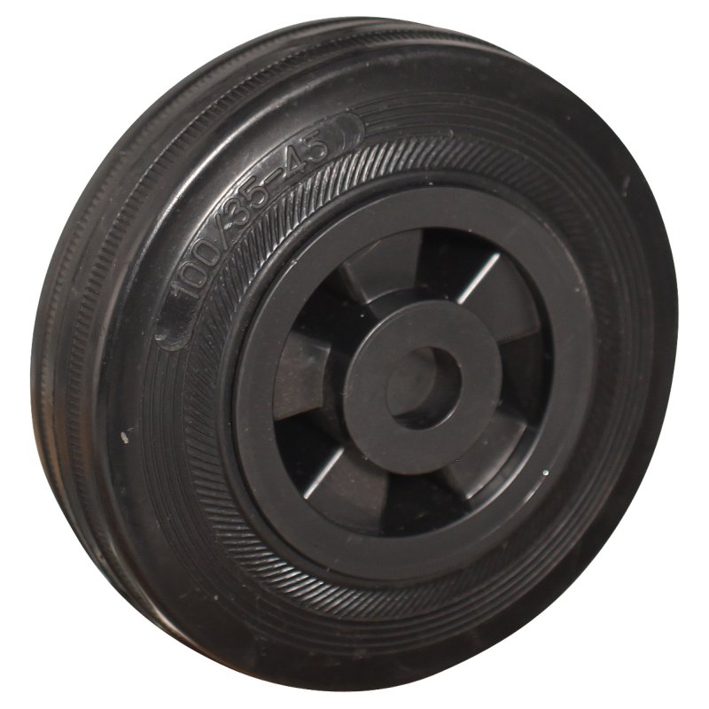 roulette pivotante 100mm série 01 ᠆ 31 trou pour boulon roulement à aiguilles éxécution inox