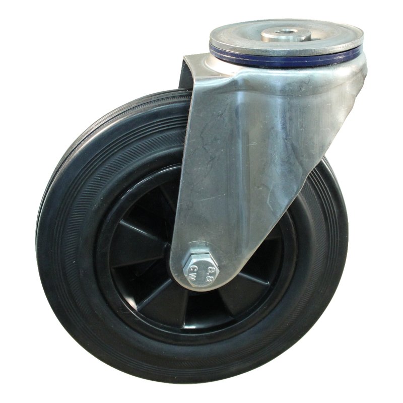 roulette pivotante 200mm série 01 ᠆ 31 trou pour boulon palier lisse