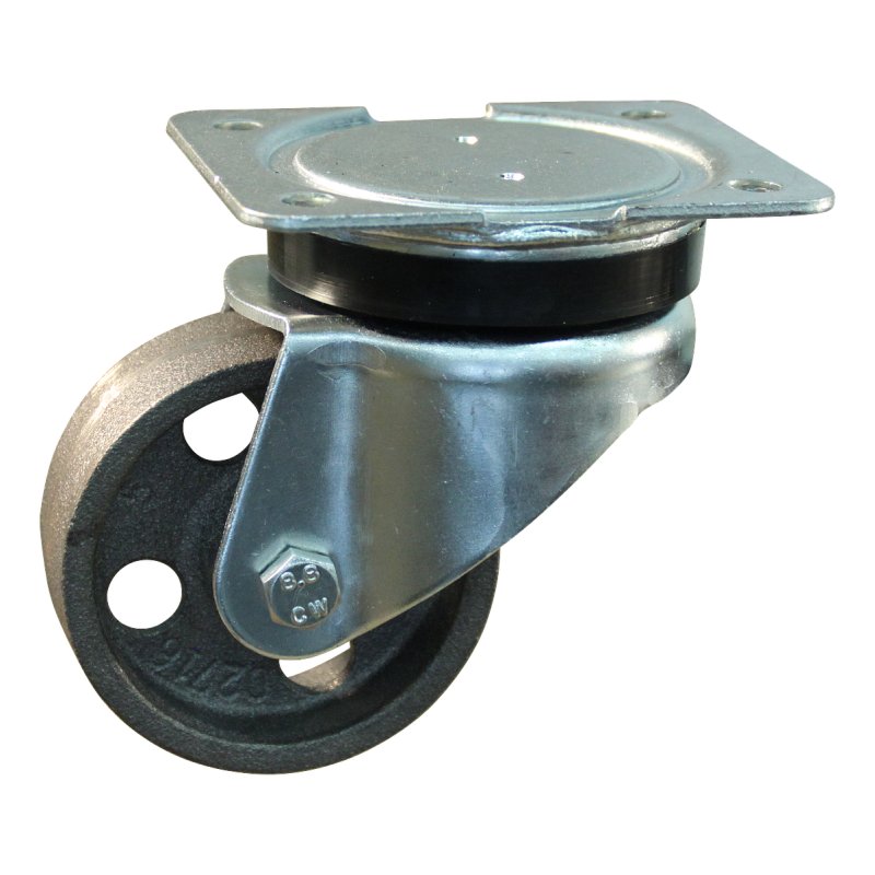 roulette pivotante 80mm serie 45 ᠆ 14 montage de la plaque palier lisse