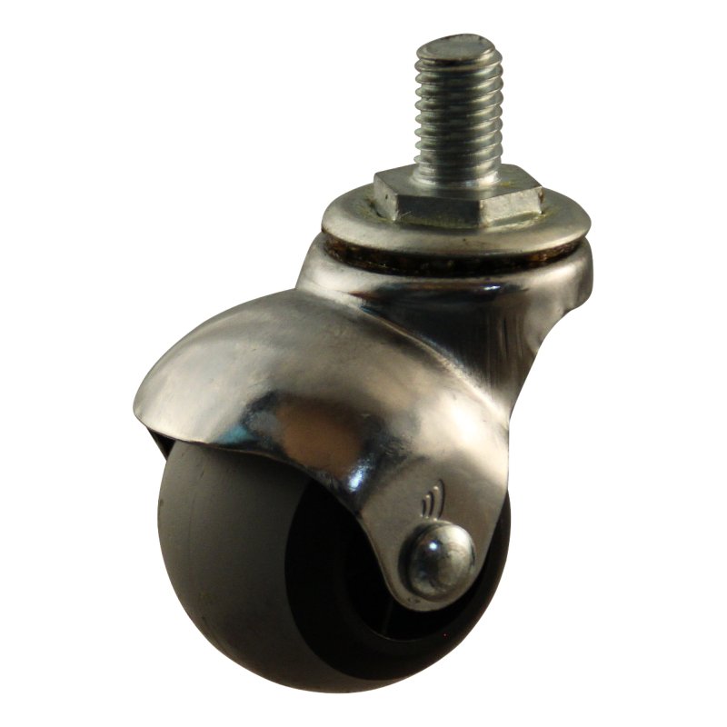 roulette pivotante 40mm série 66 - 54 draadstift M10 palier lisse