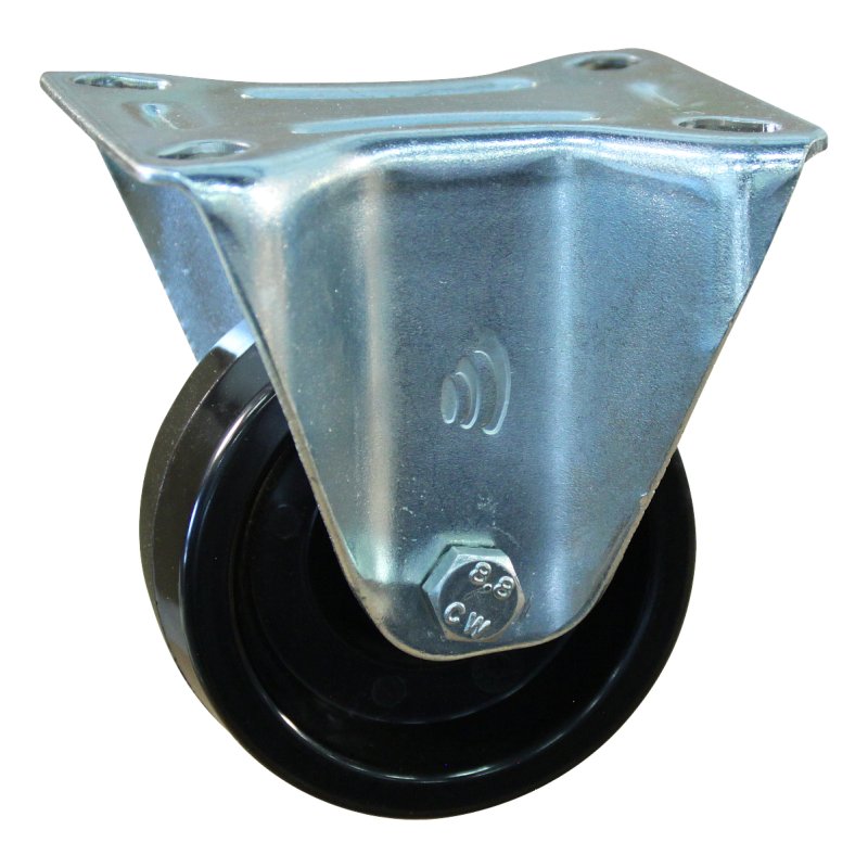 roue fixe 125mm serie 35 ᠆ 12 montage de la plaque palier lisse
