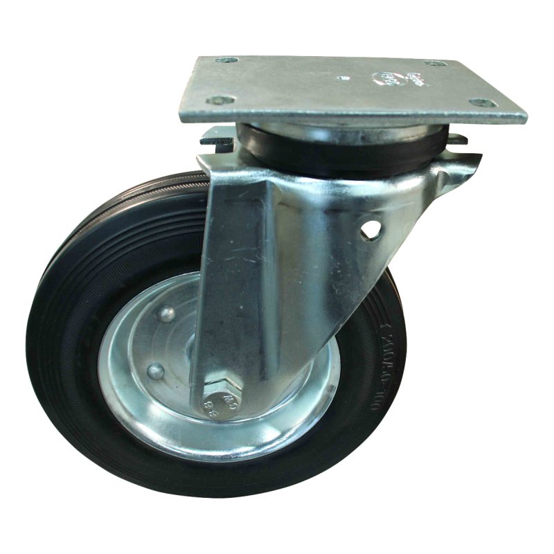 roulette pivotante 200mm série 02 ᠆ 14 montage de la plaque palier lisse