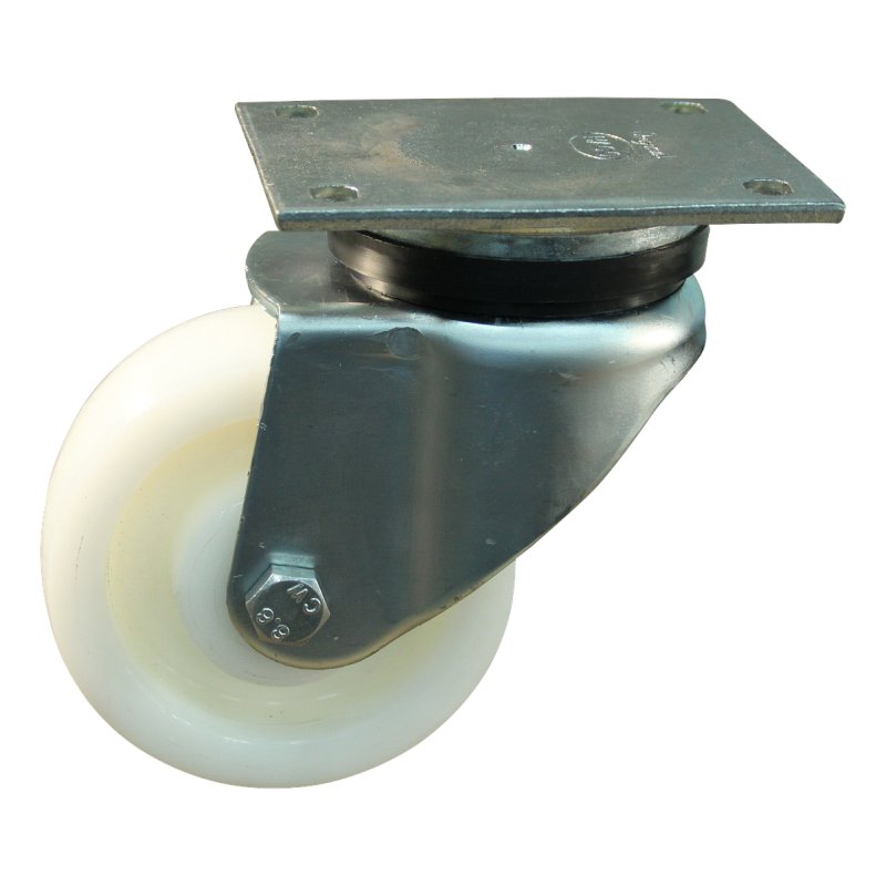 roulette pivotante 125mm serie 33 ᠆ 14 montage de la plaque palier lisse