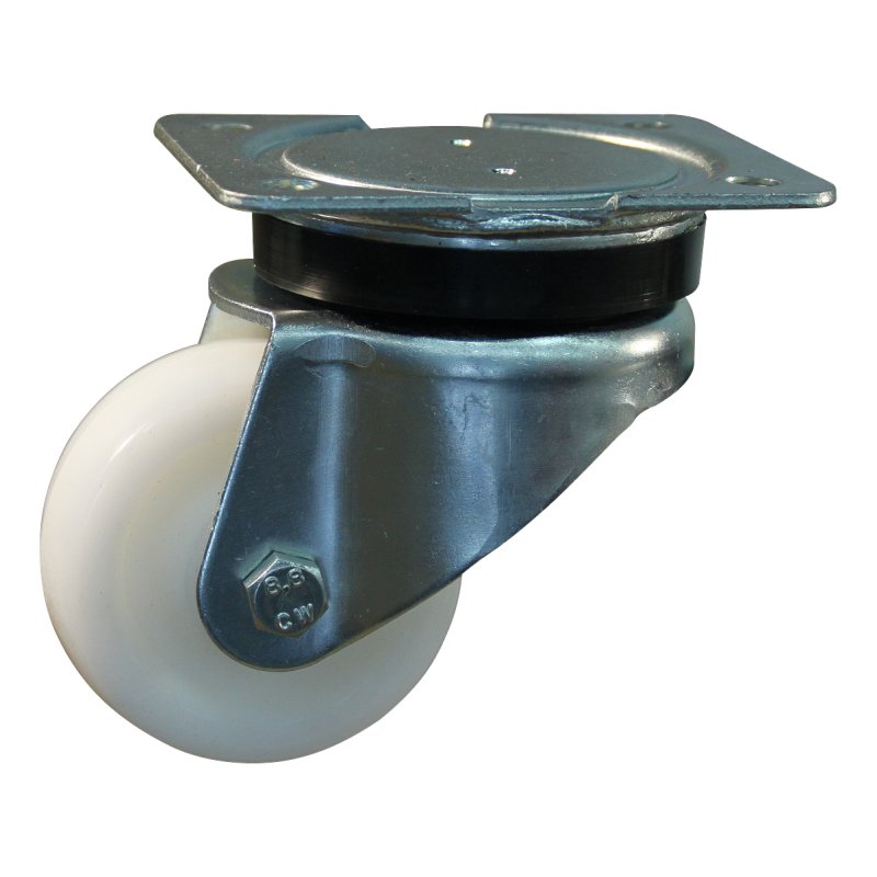 roulette pivotante 75mm serie 33 ᠆ 14 montage de la plaque palier lisse