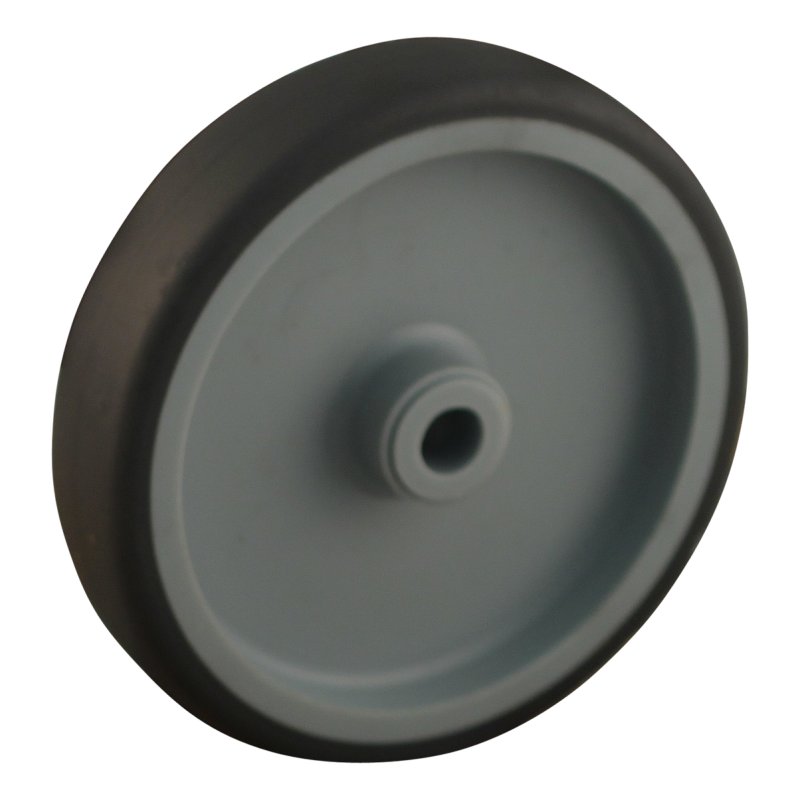 roulette pivotante avec frein 125mm serie 68 ᠆ 37 montage de la plaque palier lisse