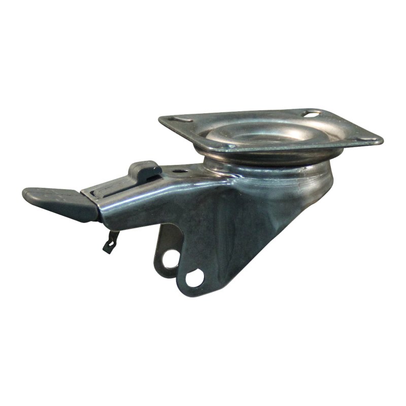 roulette pivotante avec frein 50mm serie 68 ᠆ 37 montage de la plaque palier lisse