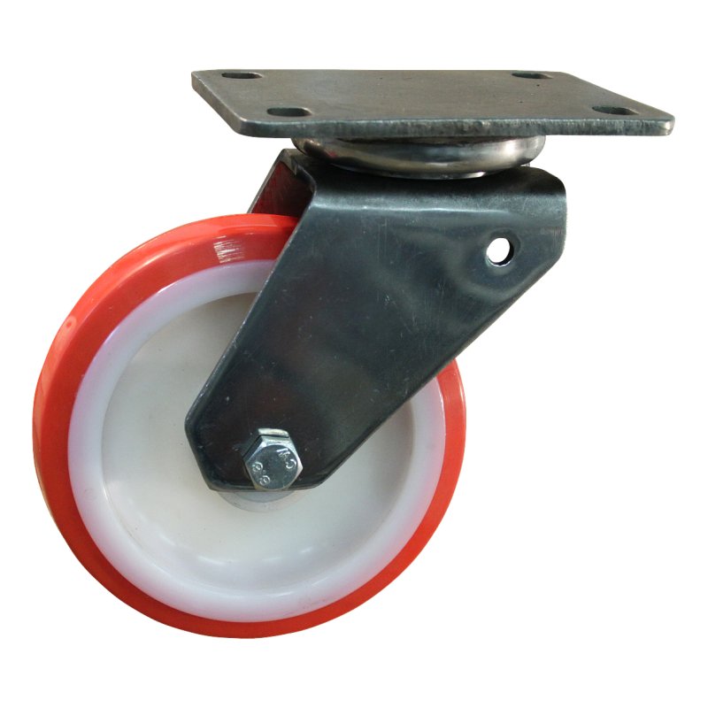 roulette pivotante 175mm série 27 ᠆ 32 montage de la plaque palier lisse