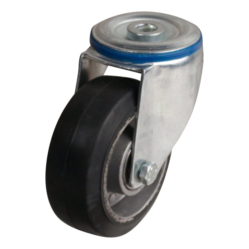 roulette pivotante 100mm série 10 ᠆ 15 trou pour boulon roulement à billes