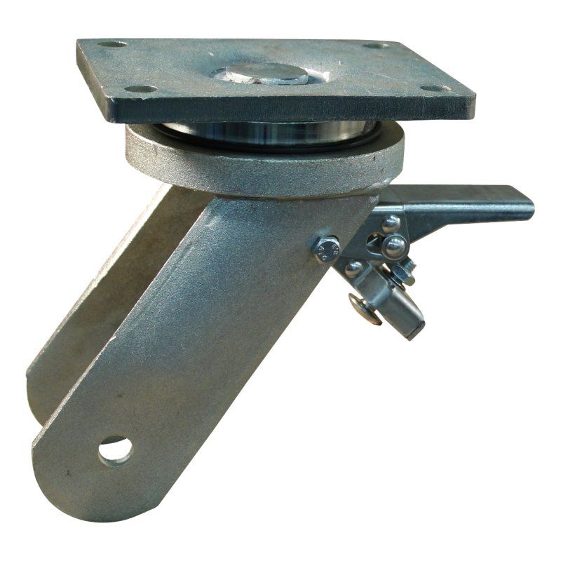 roulette pivotante avec frein 250mm serie 33 ᠆ 22 montage de la plaque roulement à billes