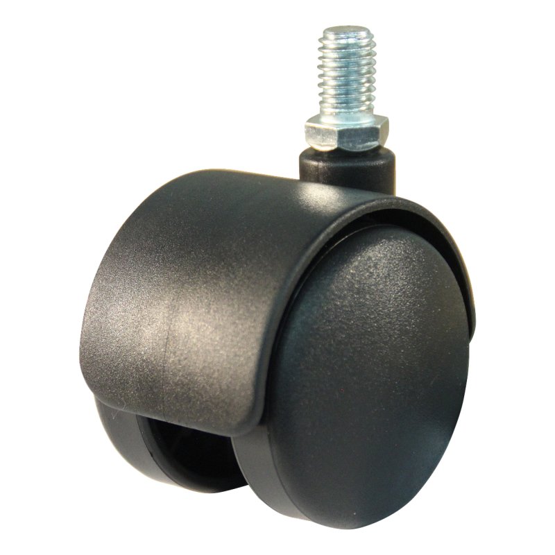 roulette pivotante 50mm série 65 - 68 draadstift M10 palier lisse