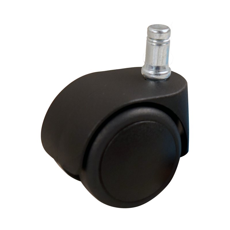 roulette pivotante 50mm série 65 - 68 Pin lisse avec bague d'arrêt palier lisse