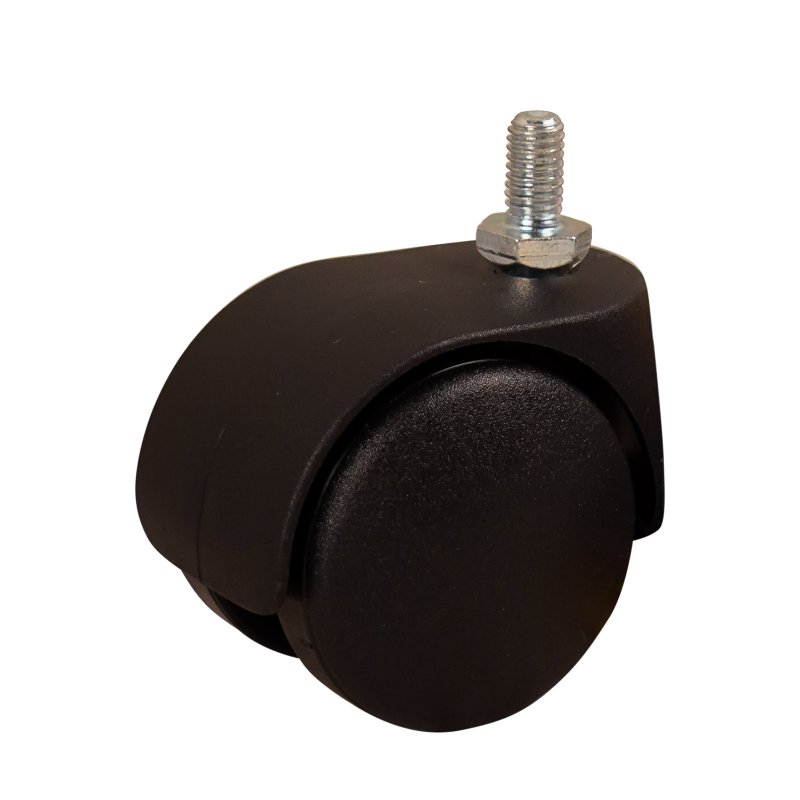 roulette pivotante 50mm série 65 - 68 draadstift M10 palier lisse