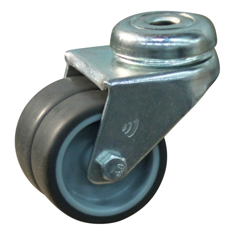 roulette pivotante 50mm serie 68-62 trou pour boulon palier lisse