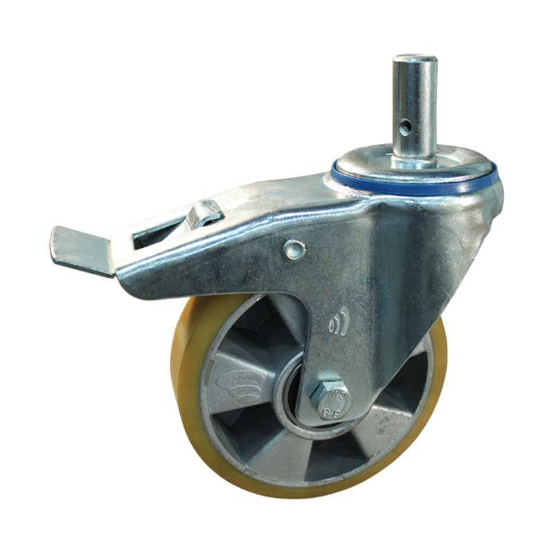 roulette pivotante avec frein 150mm série 29 ᠆ 15 goupille roulement à billes