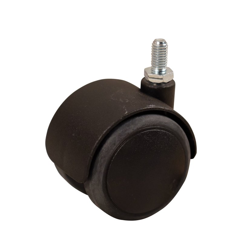 roulette pivotante 50mm série 74 - 68 draadstift M8 palier lisse